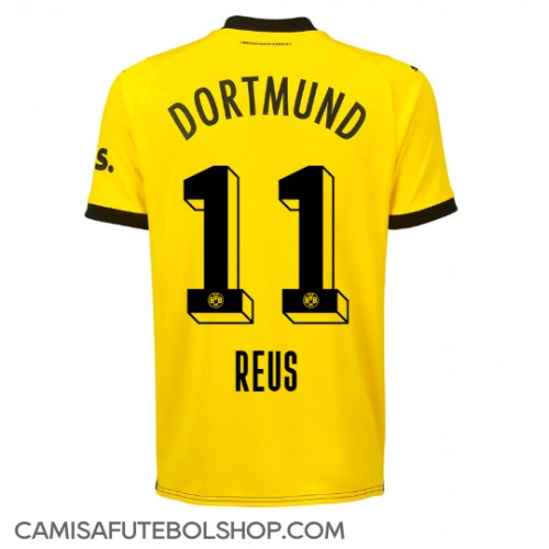 Camisa de time de futebol Borussia Dortmund Marco Reus #11 Replicas 1º Equipamento 2023-24 Manga Curta